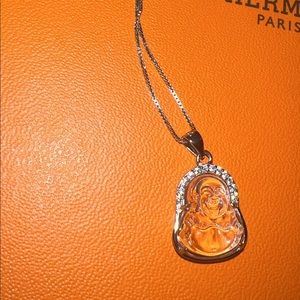 Buddha pendant necklace with Diamond details